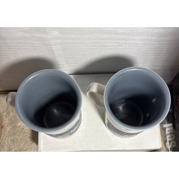 Otagiri Mug Lighthouse Ocean Seagulls Ceramic Cup Japan Set Of 2 Nautical 5" - Picture 7 of 10